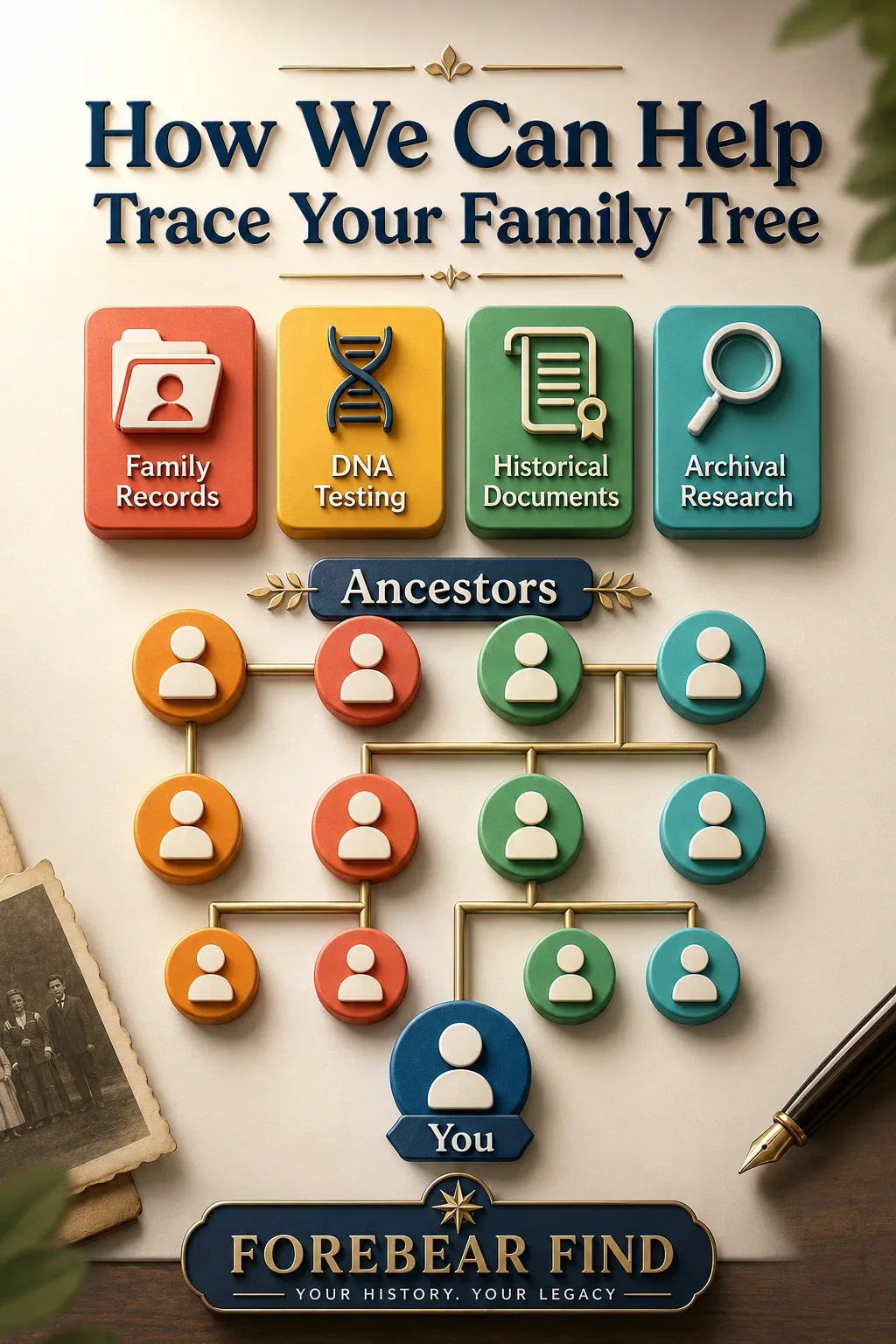 Grafico dei pacchetti di prezzi per la ricerca genealogica